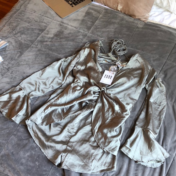 Sabo Luxe sage green playsuit - Picture 4 of 4